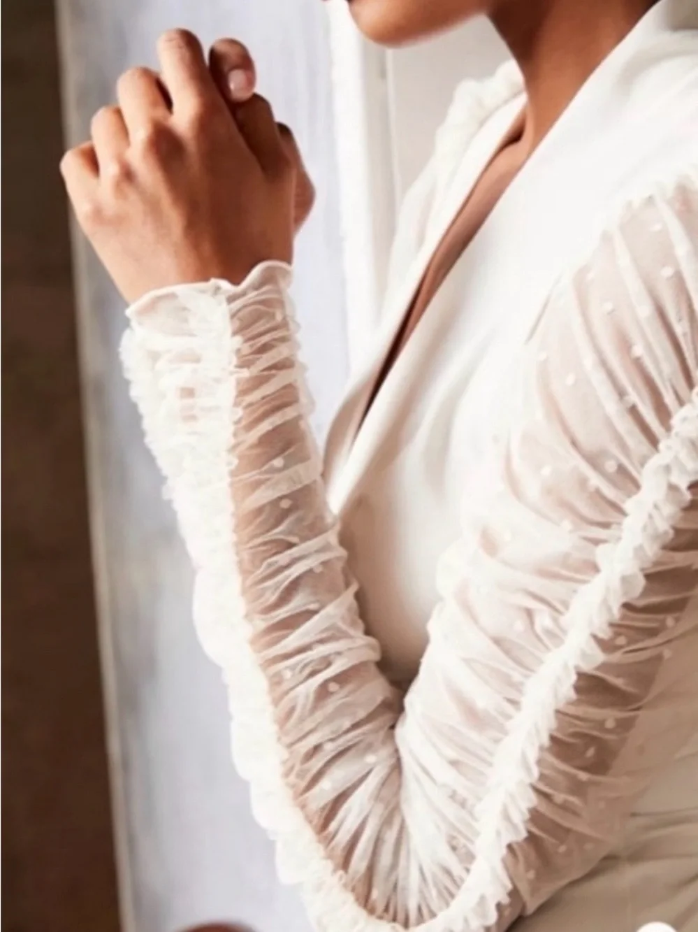 Free People Intimately Women’s Vibing You Long Sleeve Top, Size Large